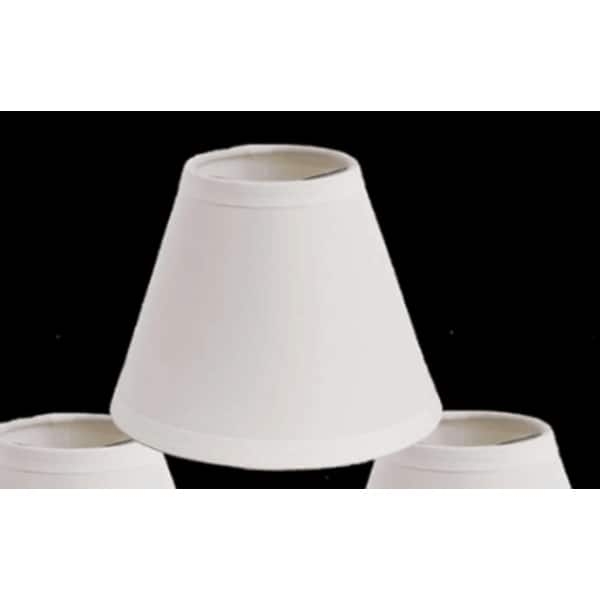 Lamp Shade White Cotton Hardback Tapered Empire Mini