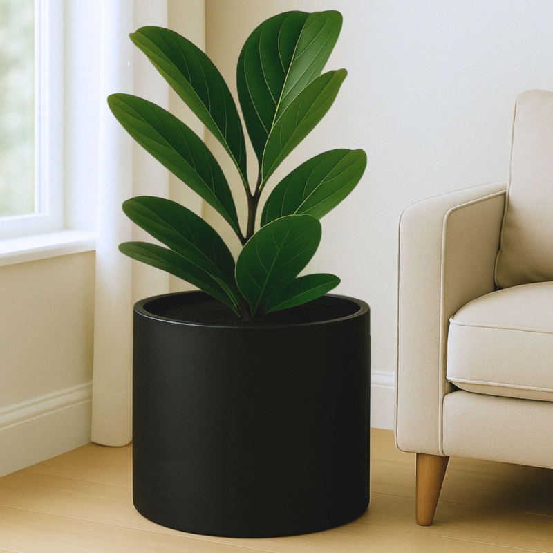Large Planter Cylindrical Shape Fiberstone Material Drainage Plug