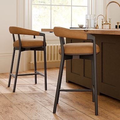 Leather Bar & Counter Stools | West Elm
