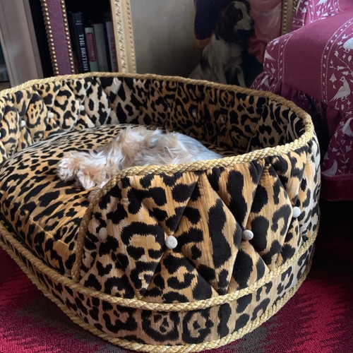Luxe Leopard Dog Bed | Everyday Elegance