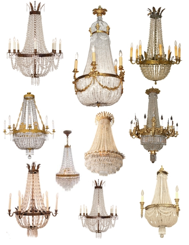 Luxury Crown Top Chandelier Tent and Basket Shape Faceted Crystal Light