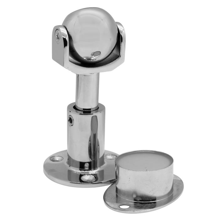 Magnetic Door Holder Polished Stainless Adjustable Height Pivoting Head