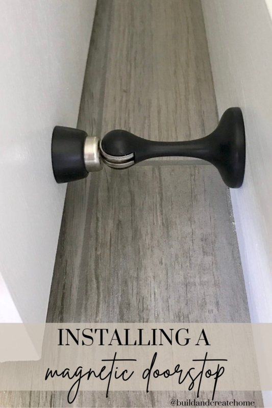 Magnetic Door Stop Matte Black Pivoting Arm Ball Joint