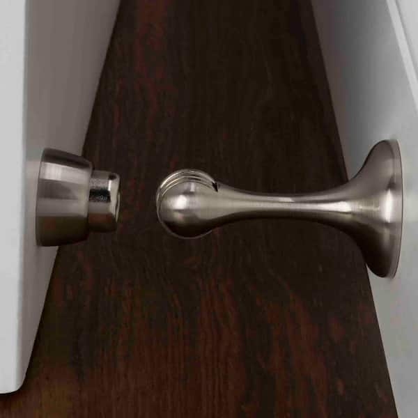 Magnetic Door Stop Satin Nickel Spherical Head Spring Catch