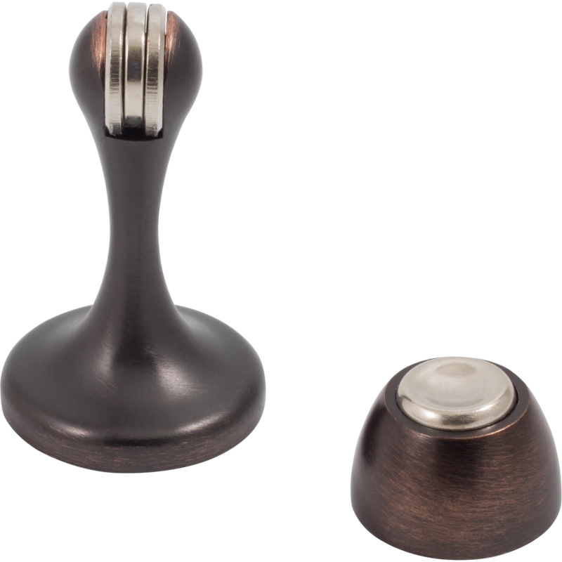 Magnetic Door Stop Vintage Bronze Pedestal Design Dome Catch