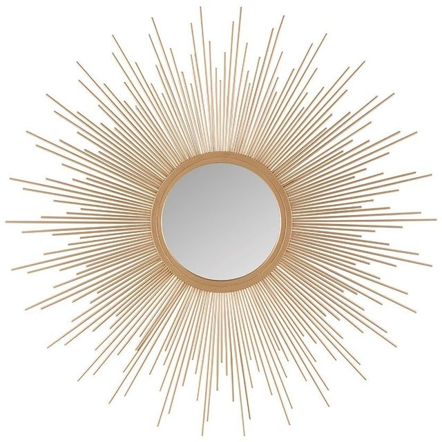 Metallic Gold Radial Mirror: Dense Linear Rays with Varied Lengths