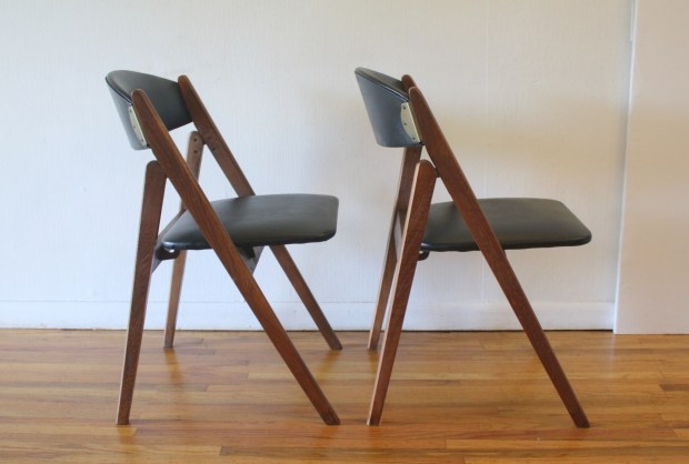 Mid Century Modern Folding Chairs by Coronet | Picked Vintage