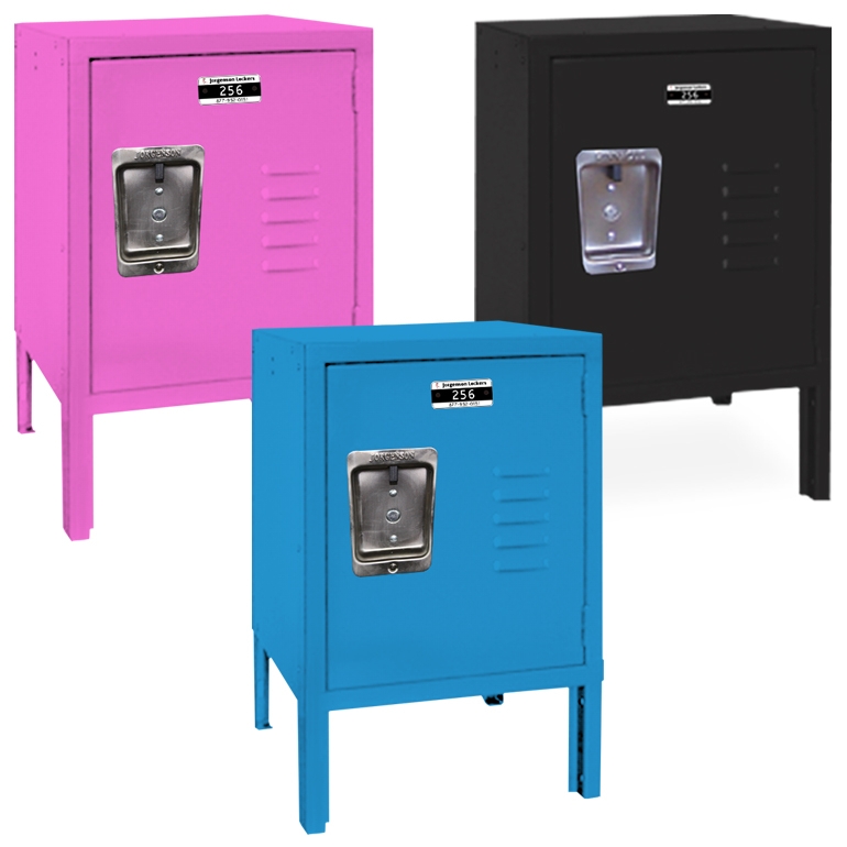Miniature Lockers in Playful Colors with Louvered Vents