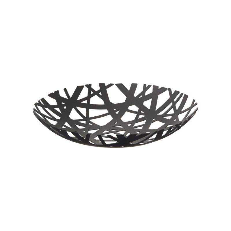Minimalist Fruit Bowl Shallow Crisscross Lattice Nest Design