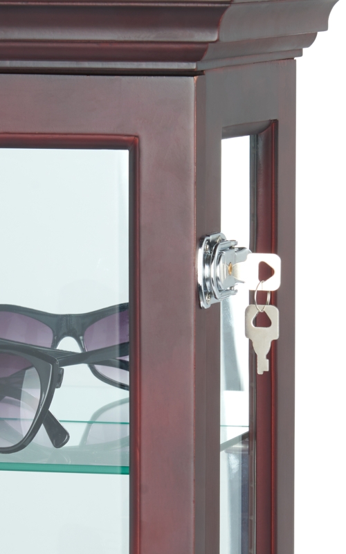 Mirrored Curio Cabinet | Wood Construction | Displays2Go