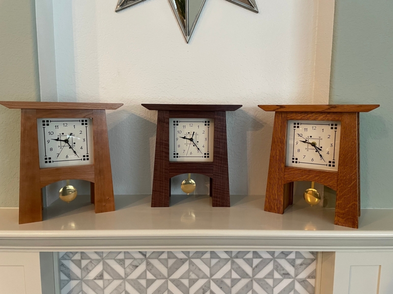 Mission/craftsman/arts and Crafts Style Clock-standard Height - Etsy