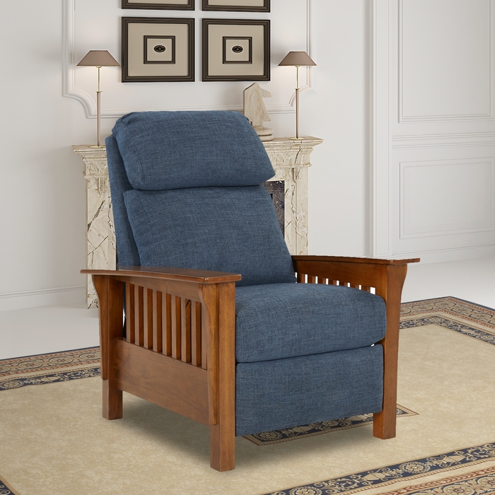 Mission Recliner, Marisol Cabernet / All Leather