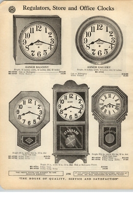 Mission Style Regulator Wall Clock with Drop Trunk Case
