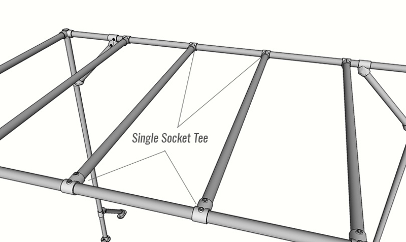 Monkey Bars Galvanized Pipe Modular Construction Industrial DIY Pipe Bars