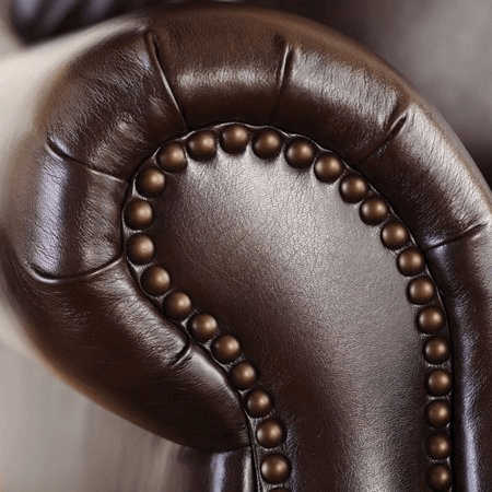 Nailhead Leather Recliner 3474(WFS)