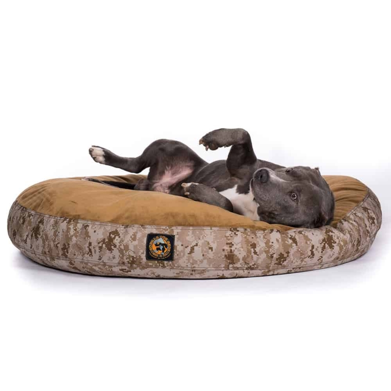Nesting Dog Bed, Digital Desert Camo Sides, Round Bolster