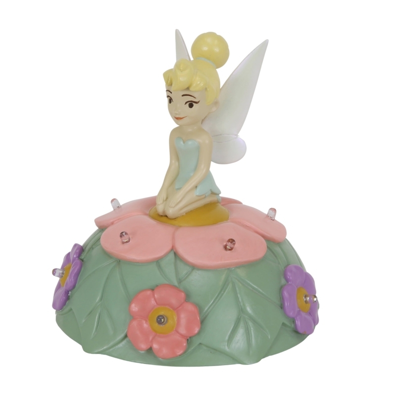 Night Light: Whimsical Tinker Bell Floral Dome Base with Integrated LEDs