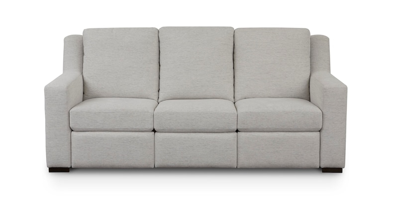 Oatmeal Textured Fabric Recliner with Track Arms