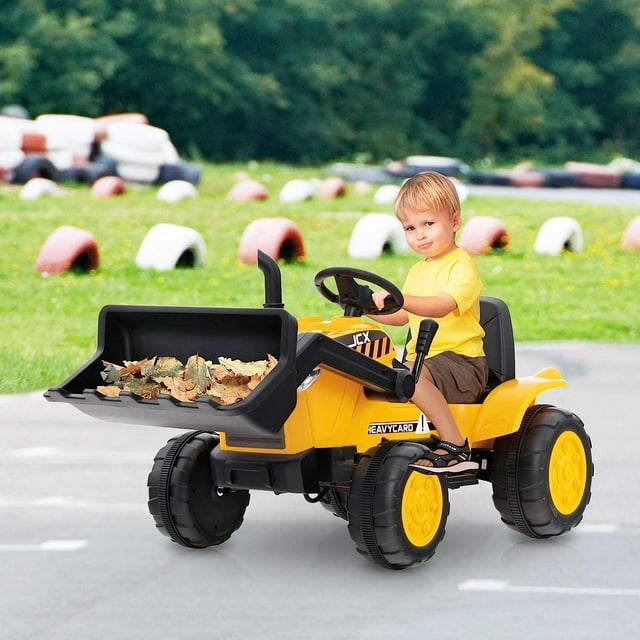 OLAKIDS Kids Ride on Car 12V Electric Excavator Vehicle Construction T