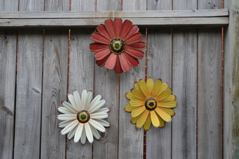 Outdoor Wall Art Set Rustic Garden Wall Art