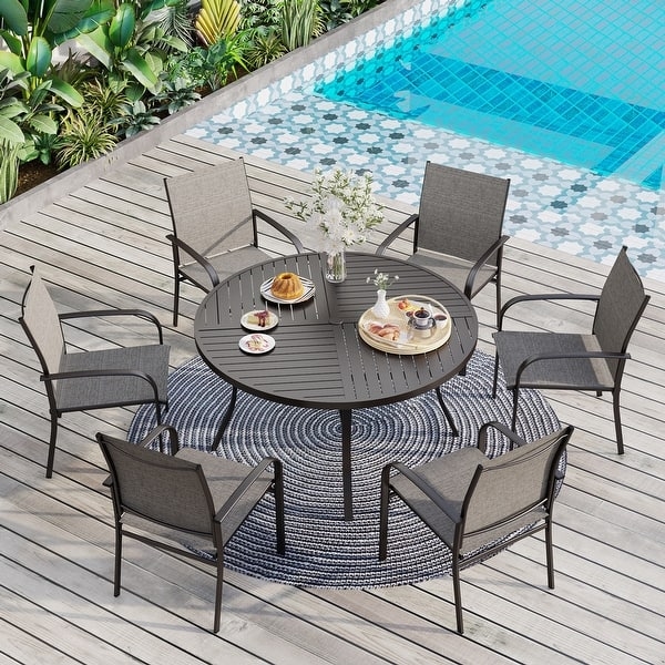 Large Round Outdoor Dining Table