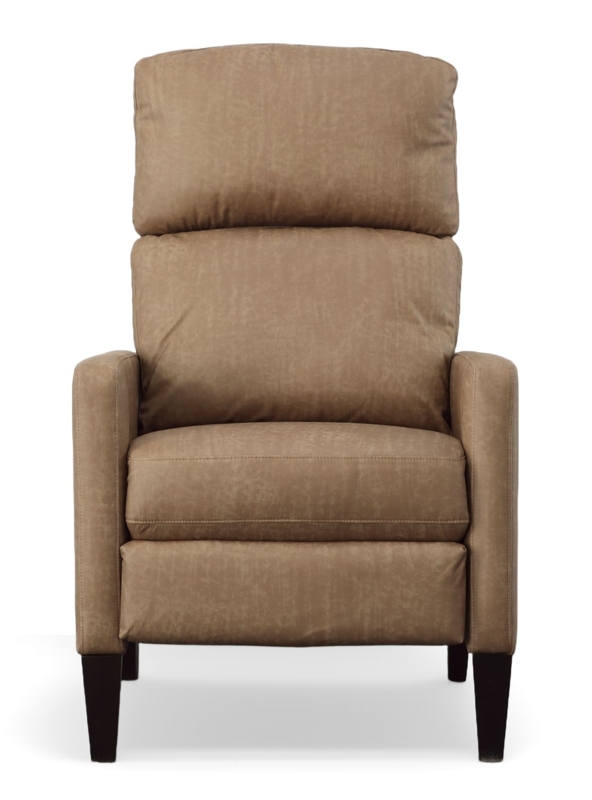 Peanut Brown High-Leg Recliner featuring Three-Tier Back Design