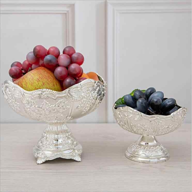 Pedestal Bowl Silver Plated Embossed Floral Scalloped Rim Ornate