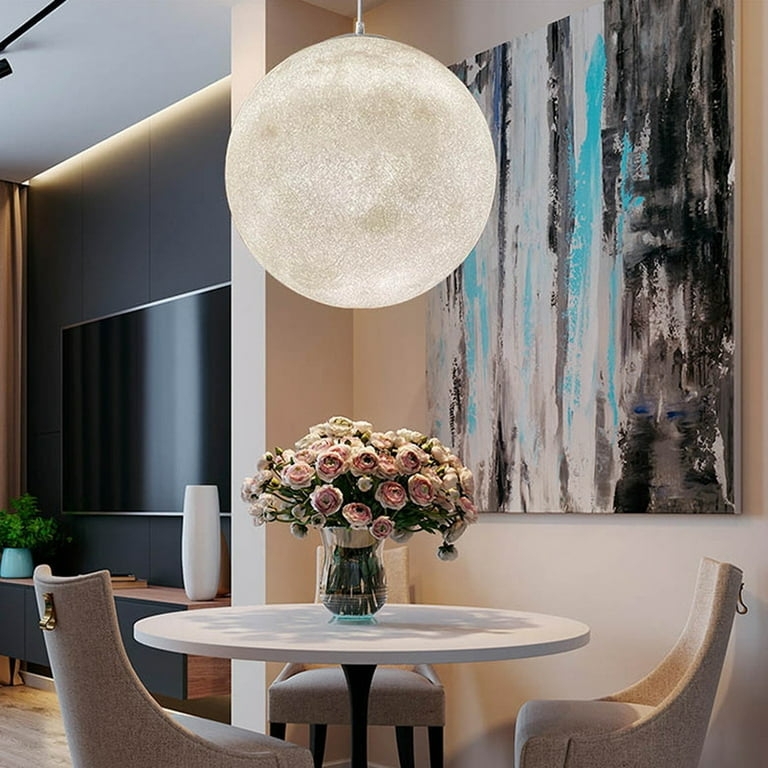 Pendant Light Moon Texture Extra Large Scale Celestial Globe