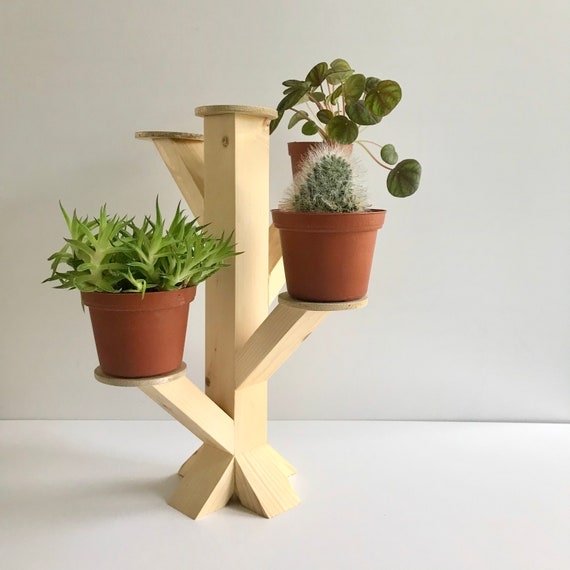 Plant Stand: Organic Branch Like Arms, Desktop Scale