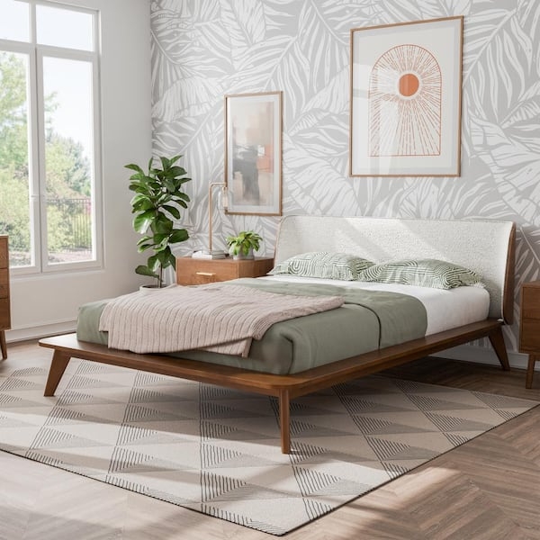 Low Headboard Queen Bed