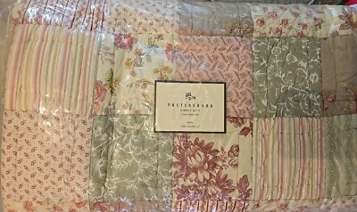 Pottery Barn Blakely Floral Patchwork Quilt Bedspread Mixed Cottage King  NEW! | eBay