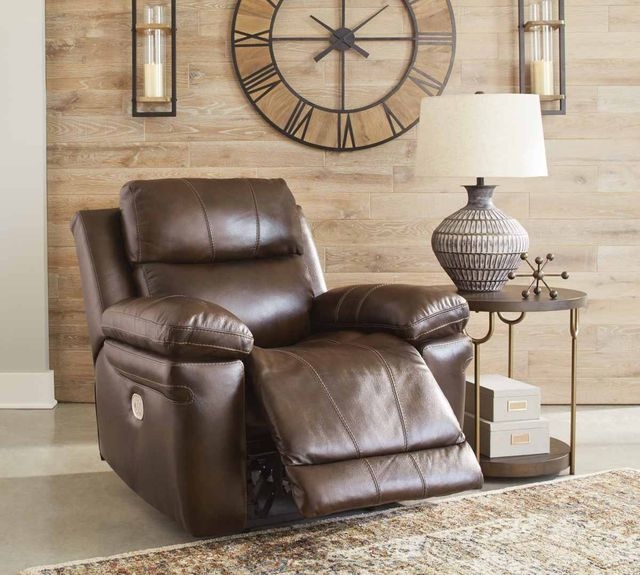 Power Recliner, Espresso Brown with Pillow Top Arms