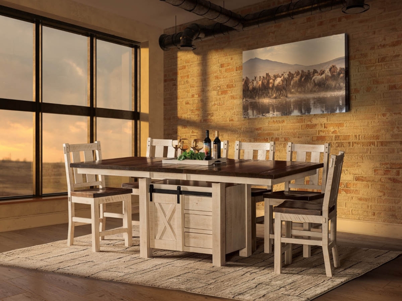 Pub Table Dining Table Set High Rustic Farmhouse Dining Rustic Wood Pub  Table Set High Top