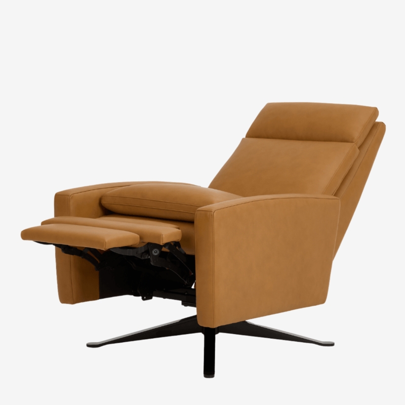 Recliner, Slim Profile with Four Prong Swivel Base
