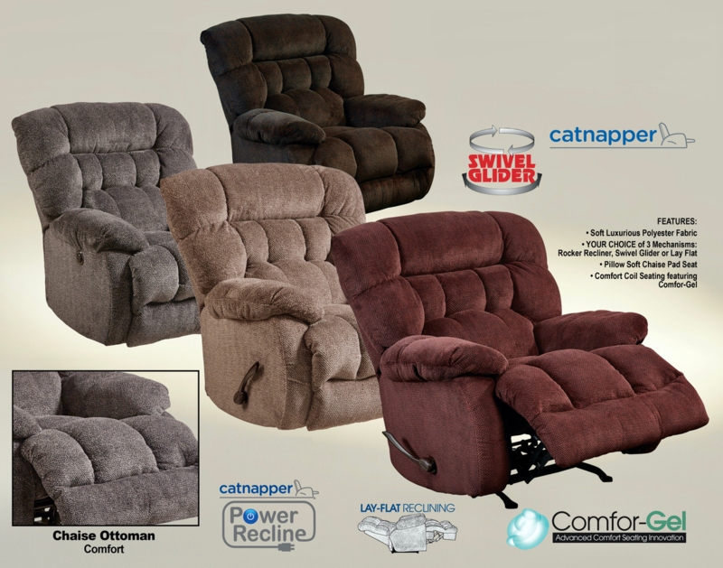 Recliner with Lay Flat Mechanism and Comfor-Gel Seating