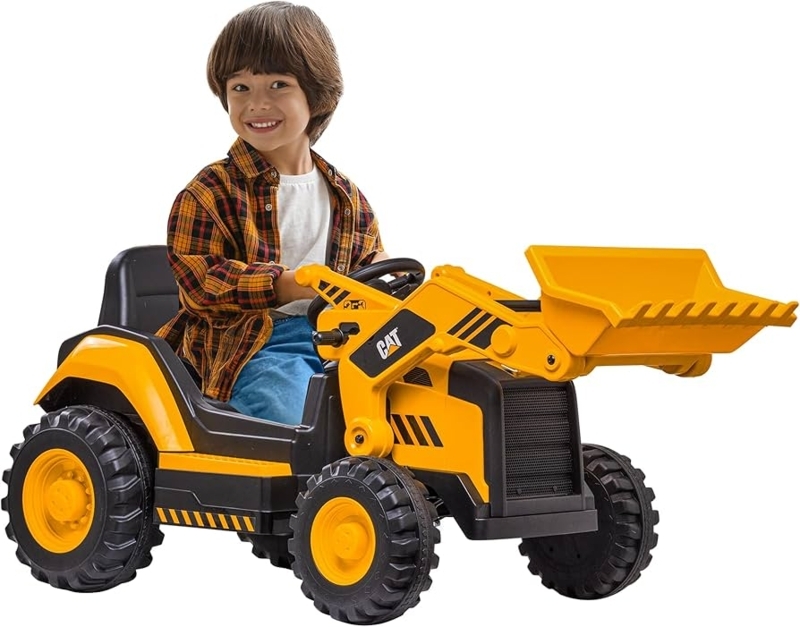 Ride-on Loader with Articulating Bucket and Heavy Treaded Tires