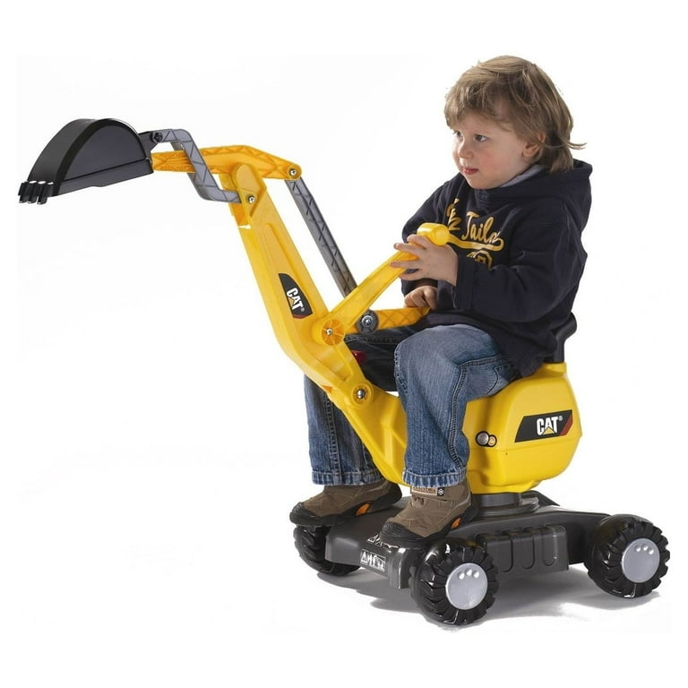 Ride-on Toy with Articulating Arm, Swivel Base, and CAT Branding