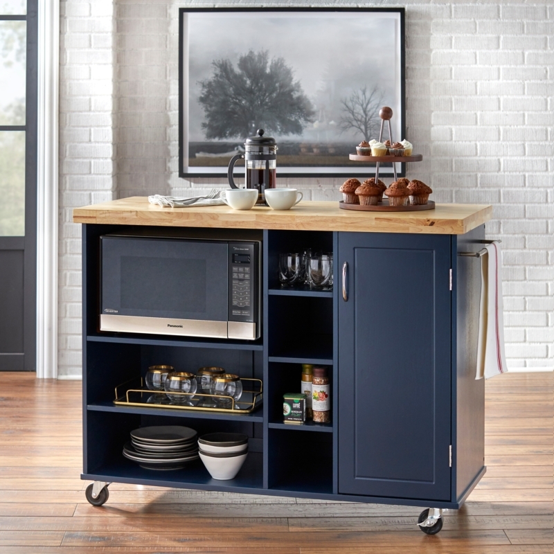 Modern Microwave Cart