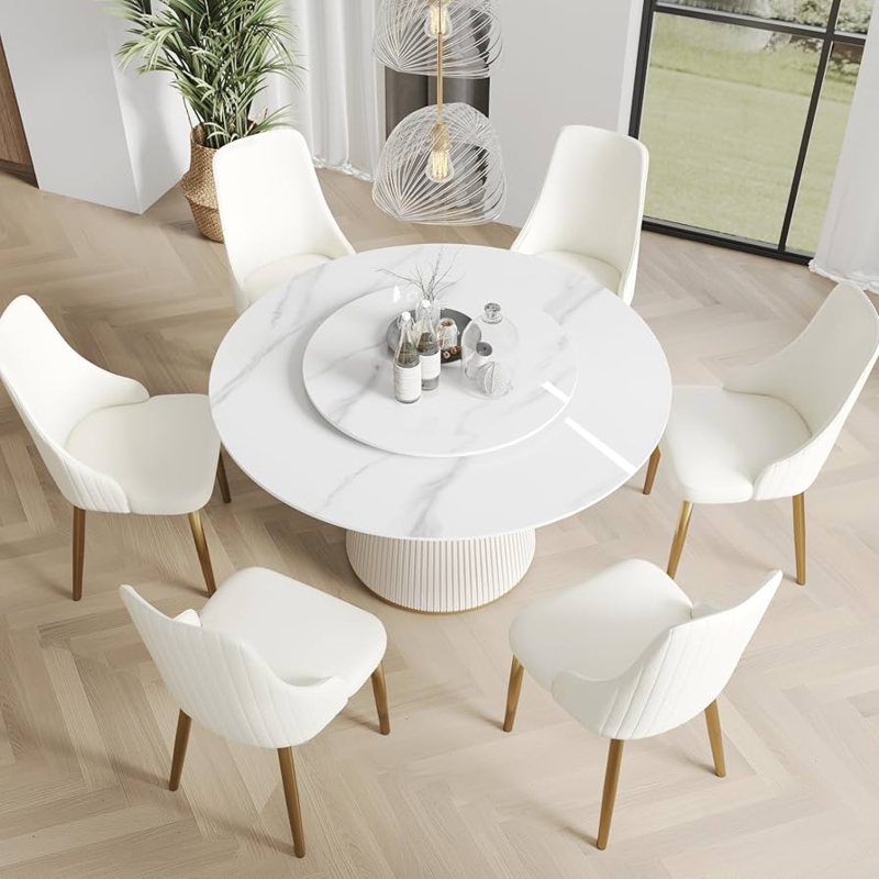 Marble Top Dining Table Round