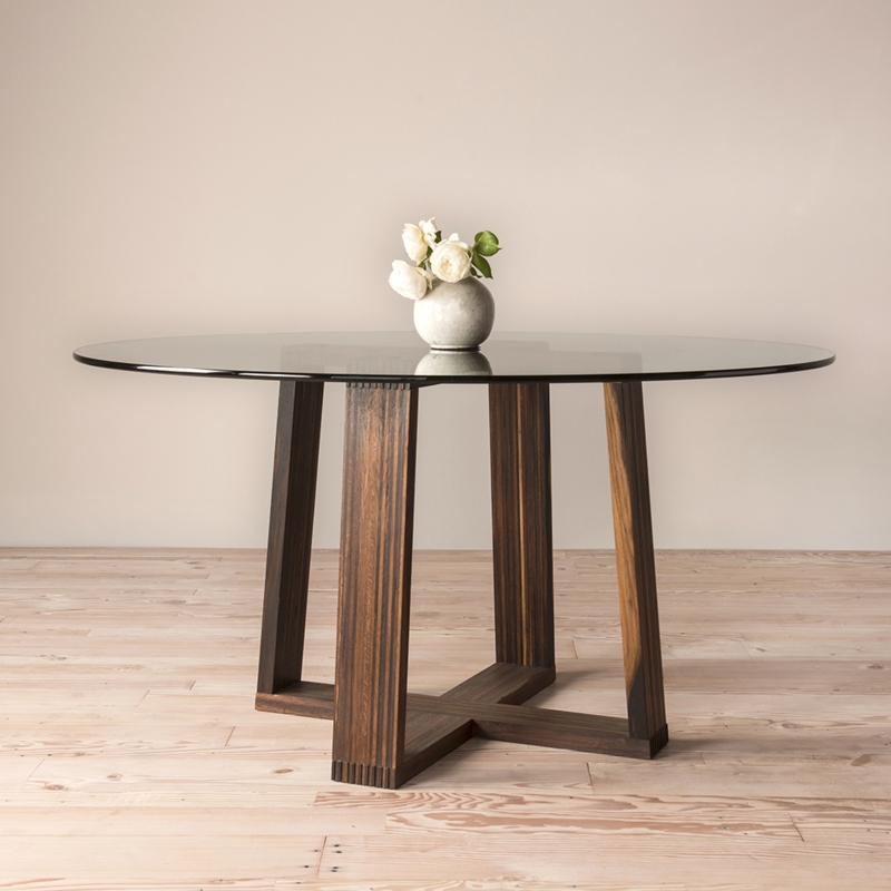 Round Glass Table - Sonoma Millworks