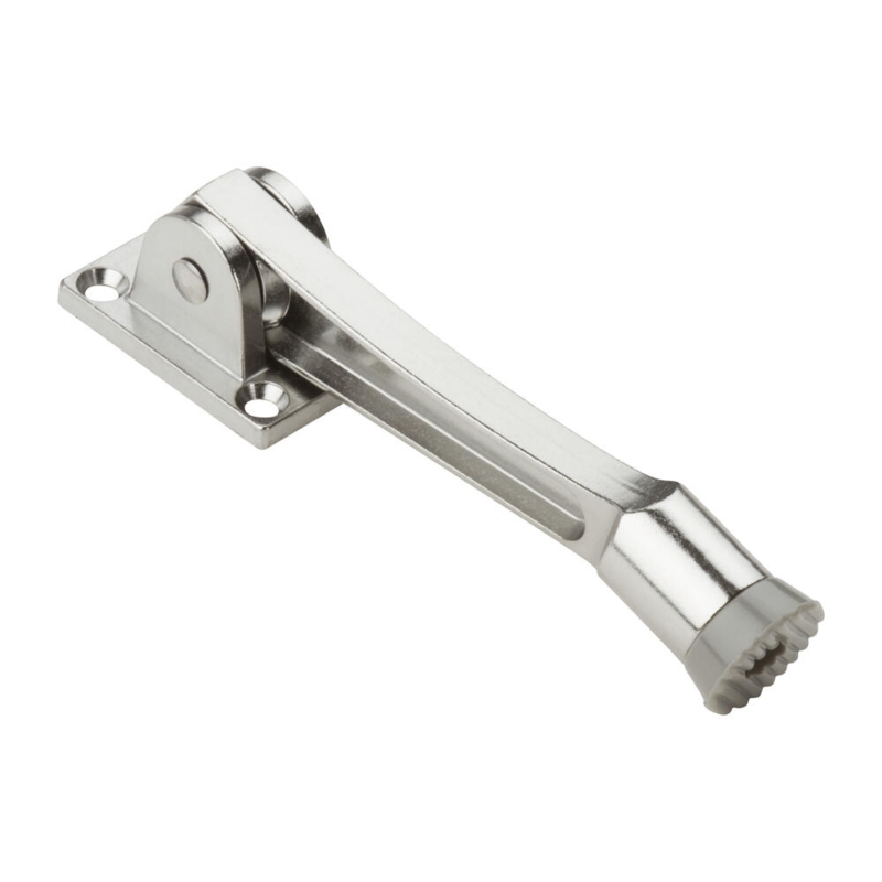 Satin Chrome Modern Utility Kickdown Door Holder