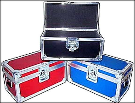 Shipping Trunks: Industrial Foam Lined Colored Equipment Cases