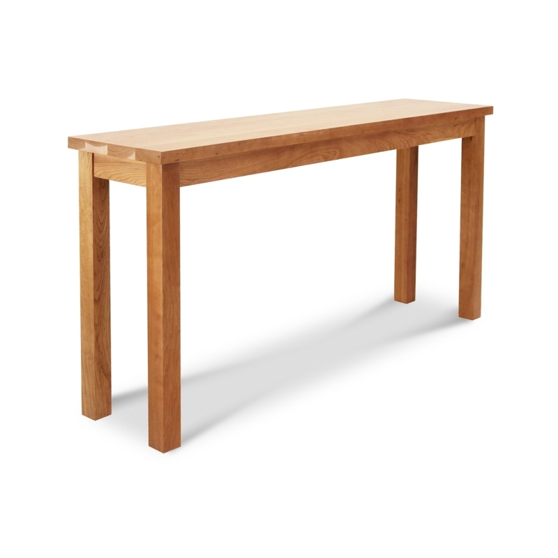 Sofa Table Modern Mission Narrow Depth Finger Jointed Wood