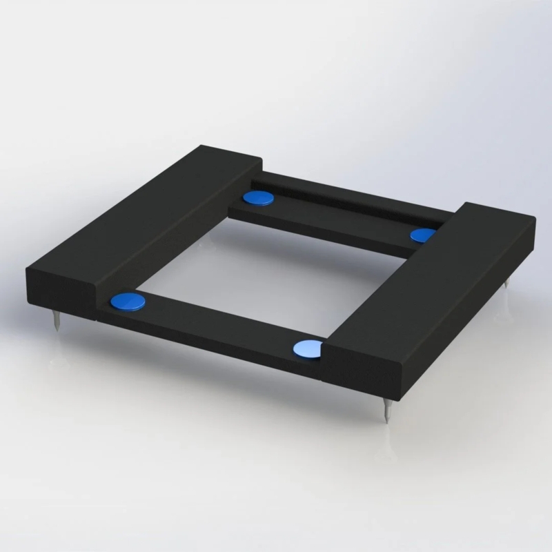 Speaker Stand Cradle Frame Blue Dampening Pads Audio Mount