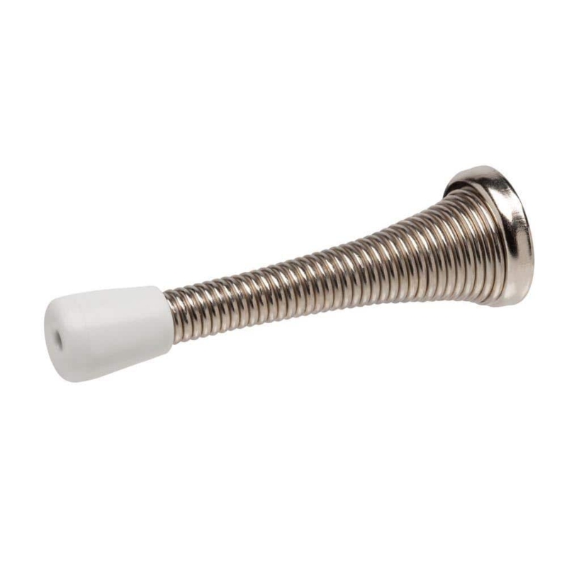 Spring Door Stop Satin Nickel Flexible Coil Wall Protector Hardware