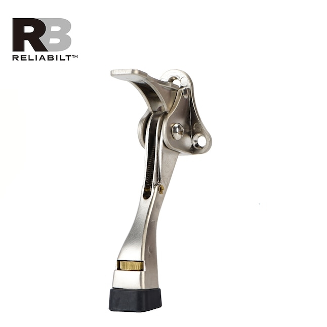 Step Release Satin Nickel Kick-Down Door Stop