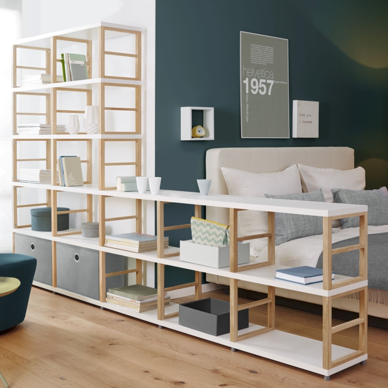 Stepped Shelving Unit: Asymmetrical Profile with Ladder Style Supports