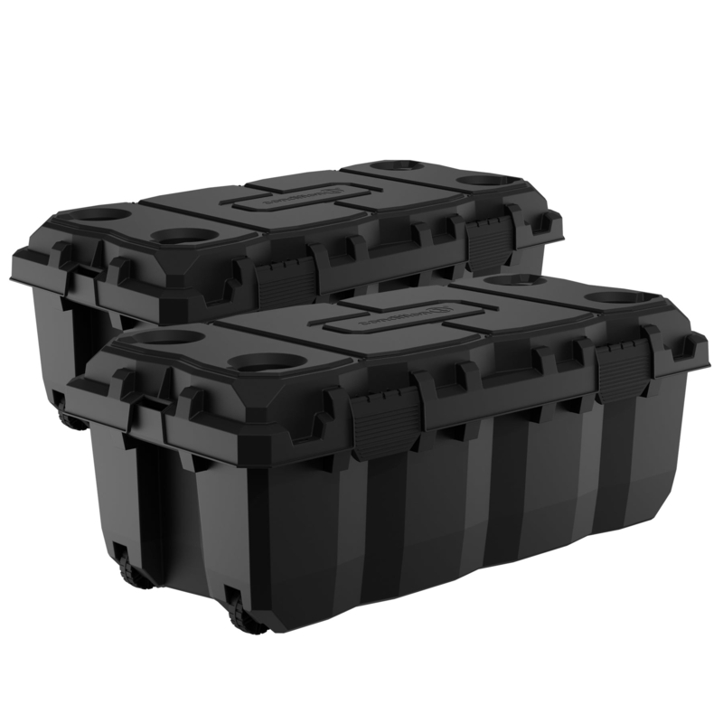 Storage Trunk: Rolling Sportsman Design with Side Latches