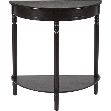 Stylecraft Home Collection AF102652DS Asher 28.25 x 11.8 inch Black Console Table