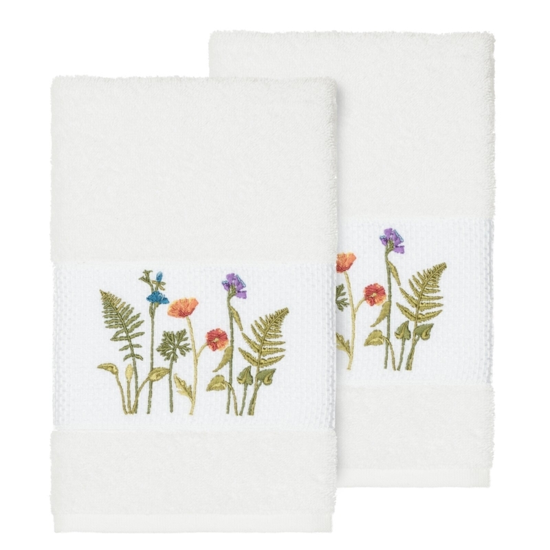 Summertime Wildflowers Floral Hand Towels | Foter